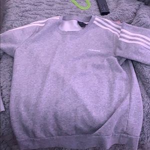 White and grey adidas sweatshirt